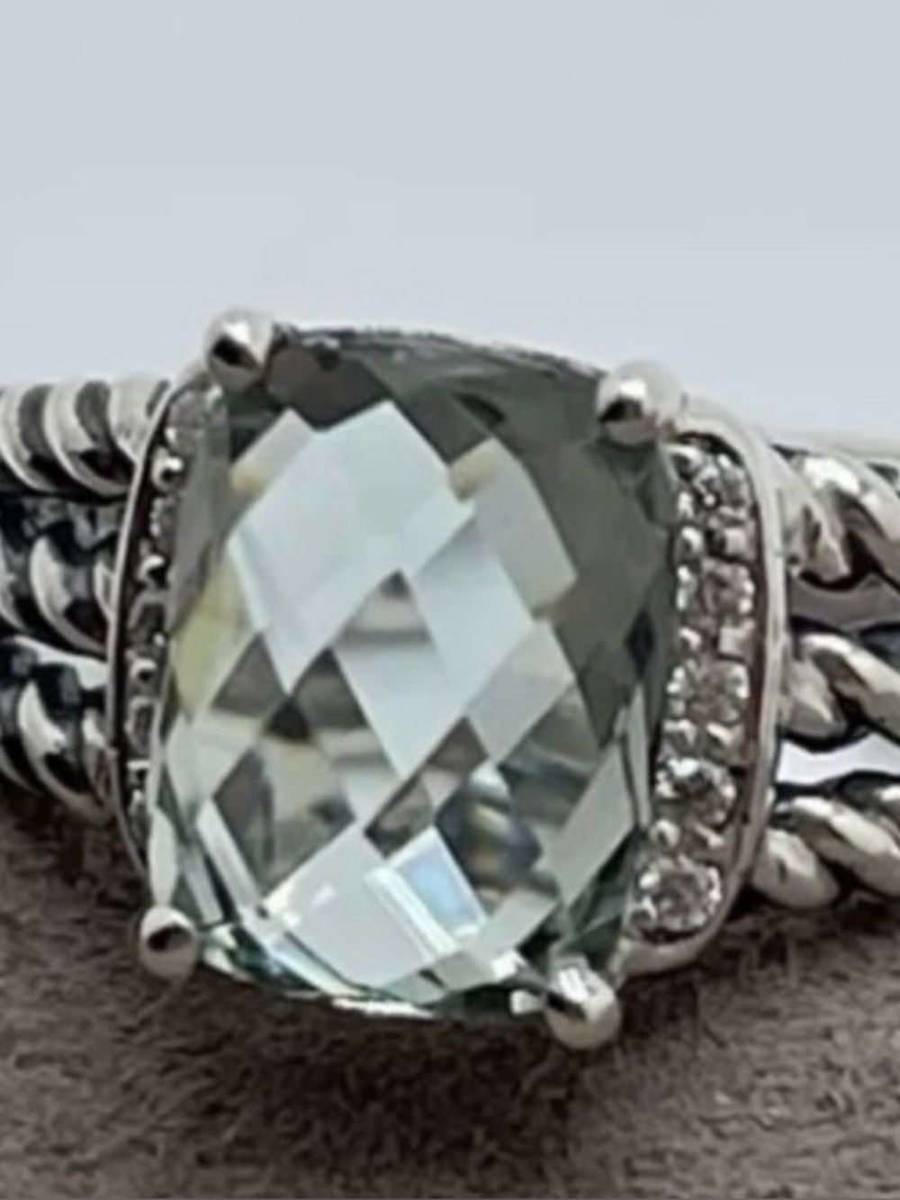 David Yurman Prasiolite Wheaton elegant ring . Like new
